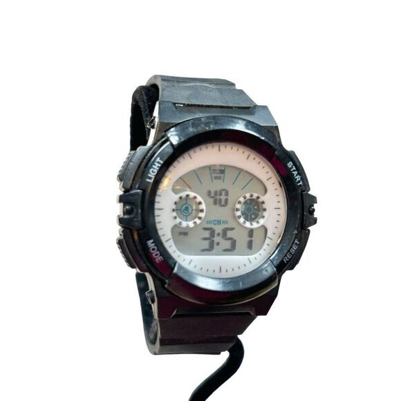 Accurian Digital Sport Watch With Black Rubber Strap & Stainless Steel Back - Picture 2 of 9